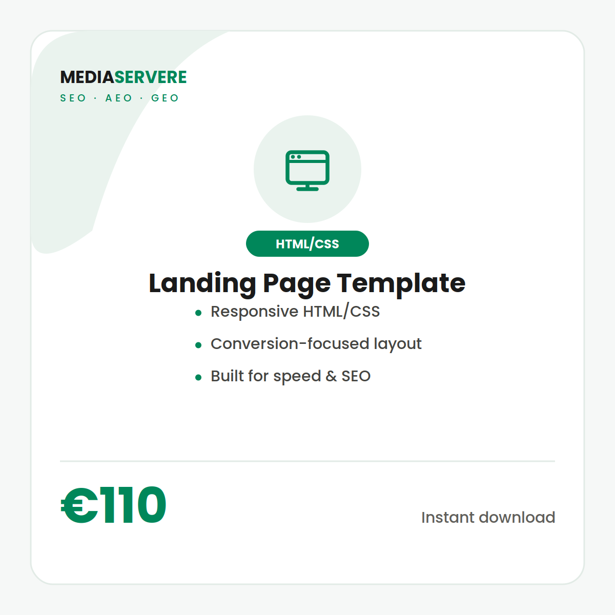 Landing Page Template — Conversion-Ready
