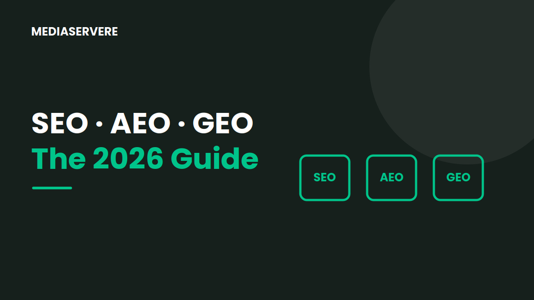 SEO vs AEO vs GEO guide - MEDIASERVERE