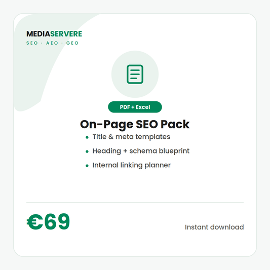 On-Page SEO Pack — Optimisation Templates